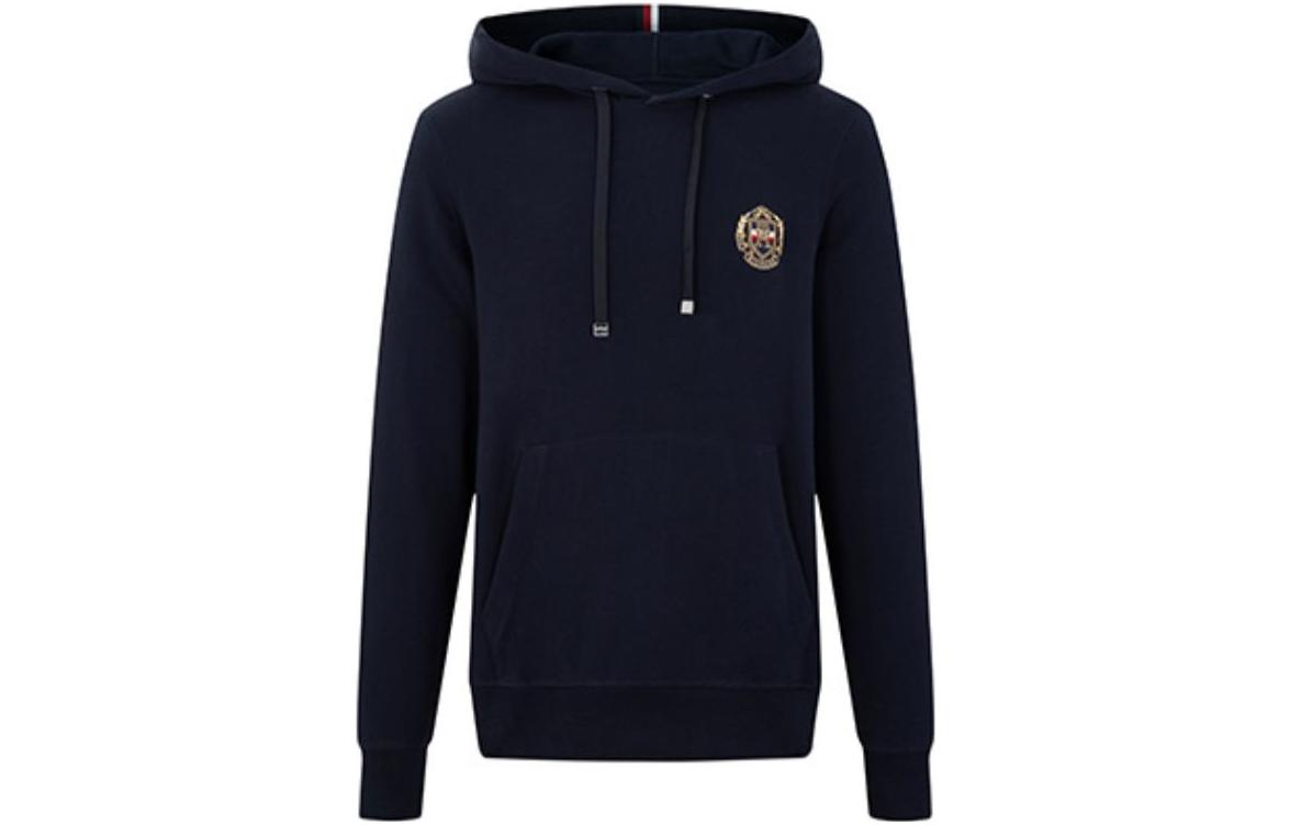 Tommy Hilfiger Embroidered Logo Drawstring Hoodie Navy Blue MW0MW29330-DW5