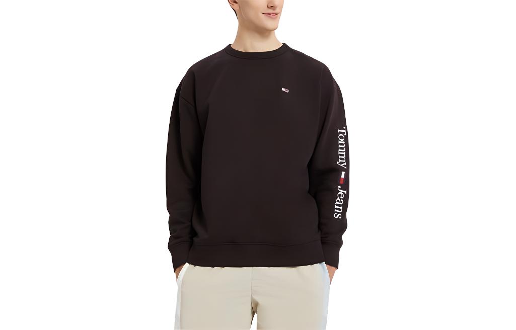 Tommy Hilfiger Embroidered Logo Fleece Crewneck Sweatshirt Unisex DM0DM15012