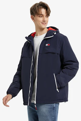 Tommy Hilfiger 刺繡Logo加厚寬鬆連帽外套男女款 DM0DM14448 Shop Tommy Hilfiger 刺繡Logo加厚寬鬆連帽外套男女款 DM0DM14448