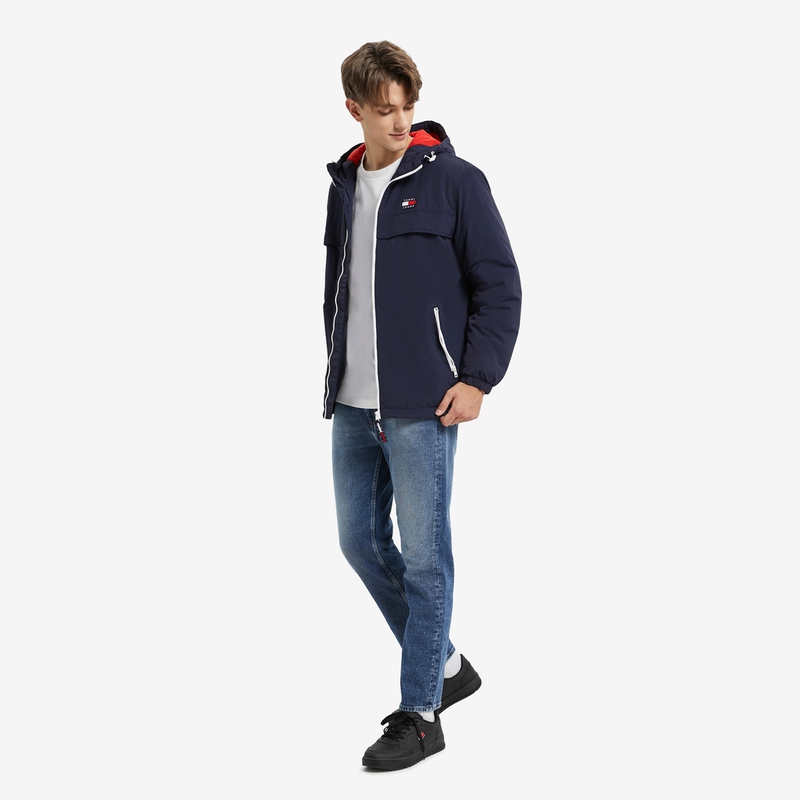 Details for Tommy Hilfiger 刺繡Logo加厚寬鬆連帽外套男女款 DM0DM14448