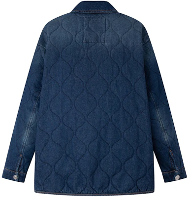 汤米·希尔费格刺绣绗缝领宽松版棉夹克牛仔蓝男女款 DM0DM20433 Purchase 汤米·希尔费格刺绣绗缝领宽松版棉夹克牛仔蓝男女款 DM0DM20433