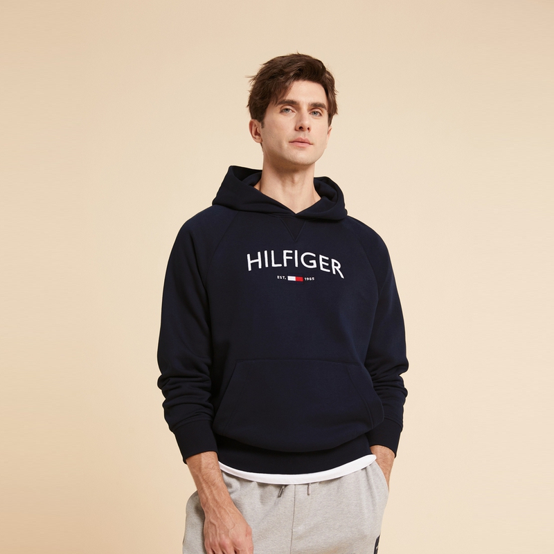 Details for Tommy Hilfiger 刺繡修身款連帽休閒衛衣 78J9049