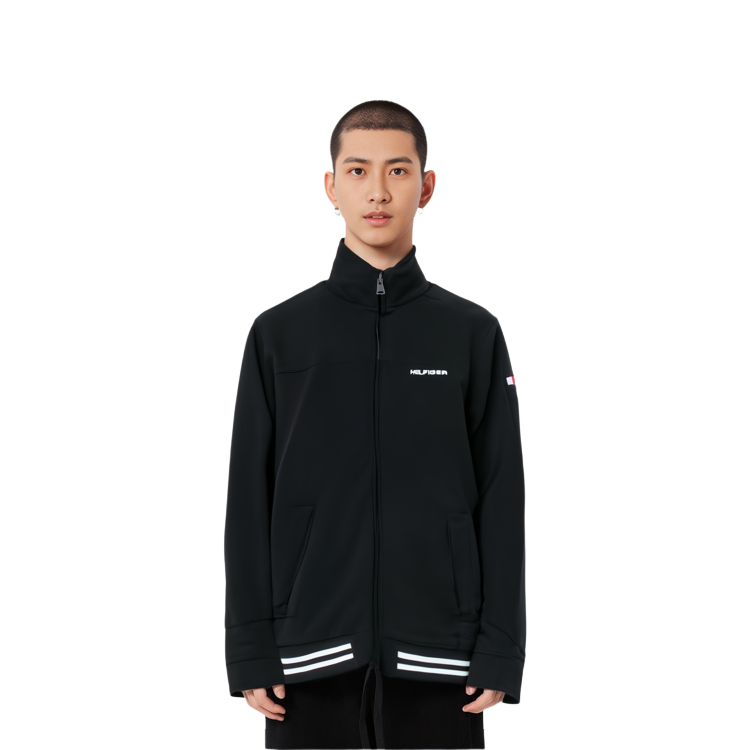 Lookbook Tommy Hilfiger 刺繡立領拉鍊夾克 海軍藍 7858429-587