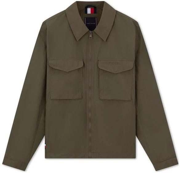 tommy-hilfiger-embroidered-zip-up-military-green-casual-workwear-jacket-mw-0-mw-34462-rbn