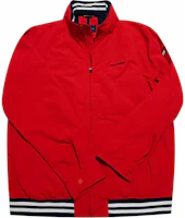 Tommy Hilfiger Essential Regatta Striped Windbreaker Jacket Red Mens 7858429-XWK Tommy Hilfiger Essential Regatta Striped Windbreaker Jacket Red Mens 7858429-XWK