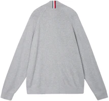 Lookbook 타미 힐피거 플래그 로고 그레이 집업 가디건 스웻셔츠 남성용 78J9322-P7D