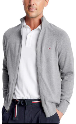 汤米希尔费格男士灰色拉链旗标开衫卫衣 78J9322-P7D Purchase 汤米希尔费格男士灰色拉链旗标开衫卫衣 78J9322-P7D