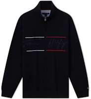 Tommy Hilfiger Fleece Embroidered Zip-Up Heavyweight Jacket Sweater 78J8940 Tommy Hilfiger Fleece Embroidered Zip-Up Heavyweight Jacket Sweater 78J8940