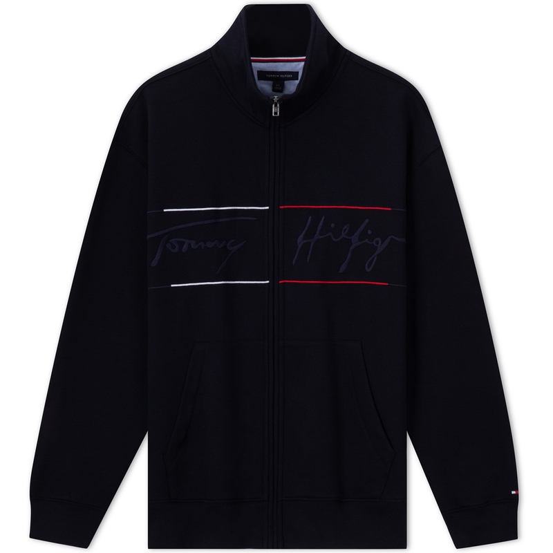 Order Tommy Hilfiger 刺繡羊毛拉鍊厚外套毛衣 78J8940