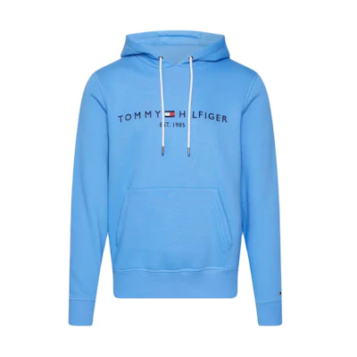 Tommy Hilfiger Flex Logo Hoodie Light Blue Pullover Long Sleeve Sweater MW0MW11599-C30