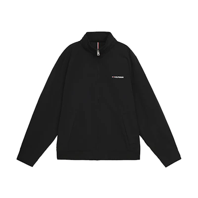 Tommy Hilfiger FW22 Black Windproof Waterproof Hooded Retro Jacket 7857270-017