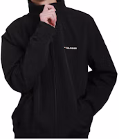 Shop Tommy Hilfiger FW22 Black Windproof Waterproof Hooded Retro Jacket 7857270-017