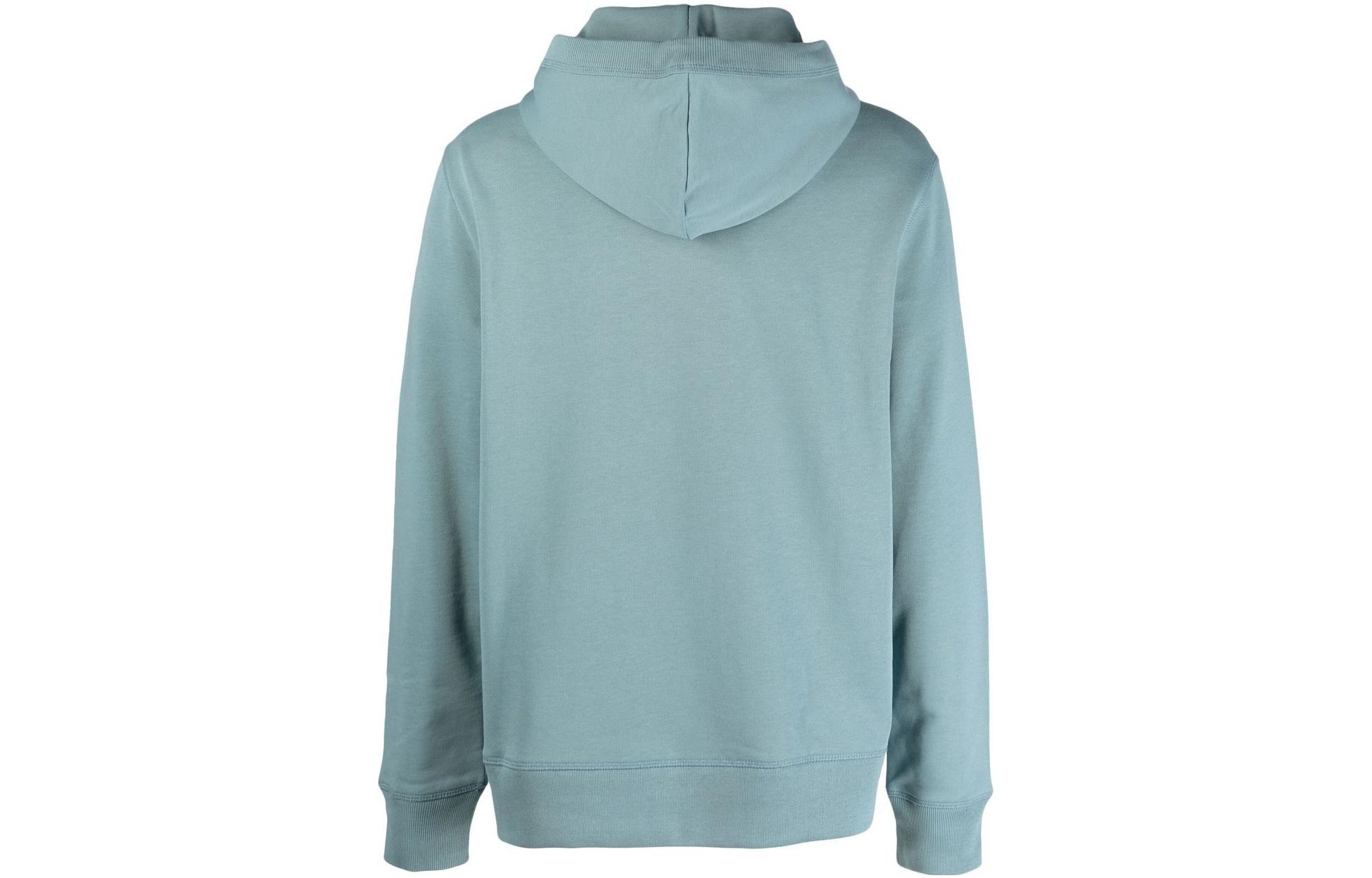 Tommy Hilfiger FW22 Blue Hoodie with Embroidered Lettering MW0MW25897-CTV