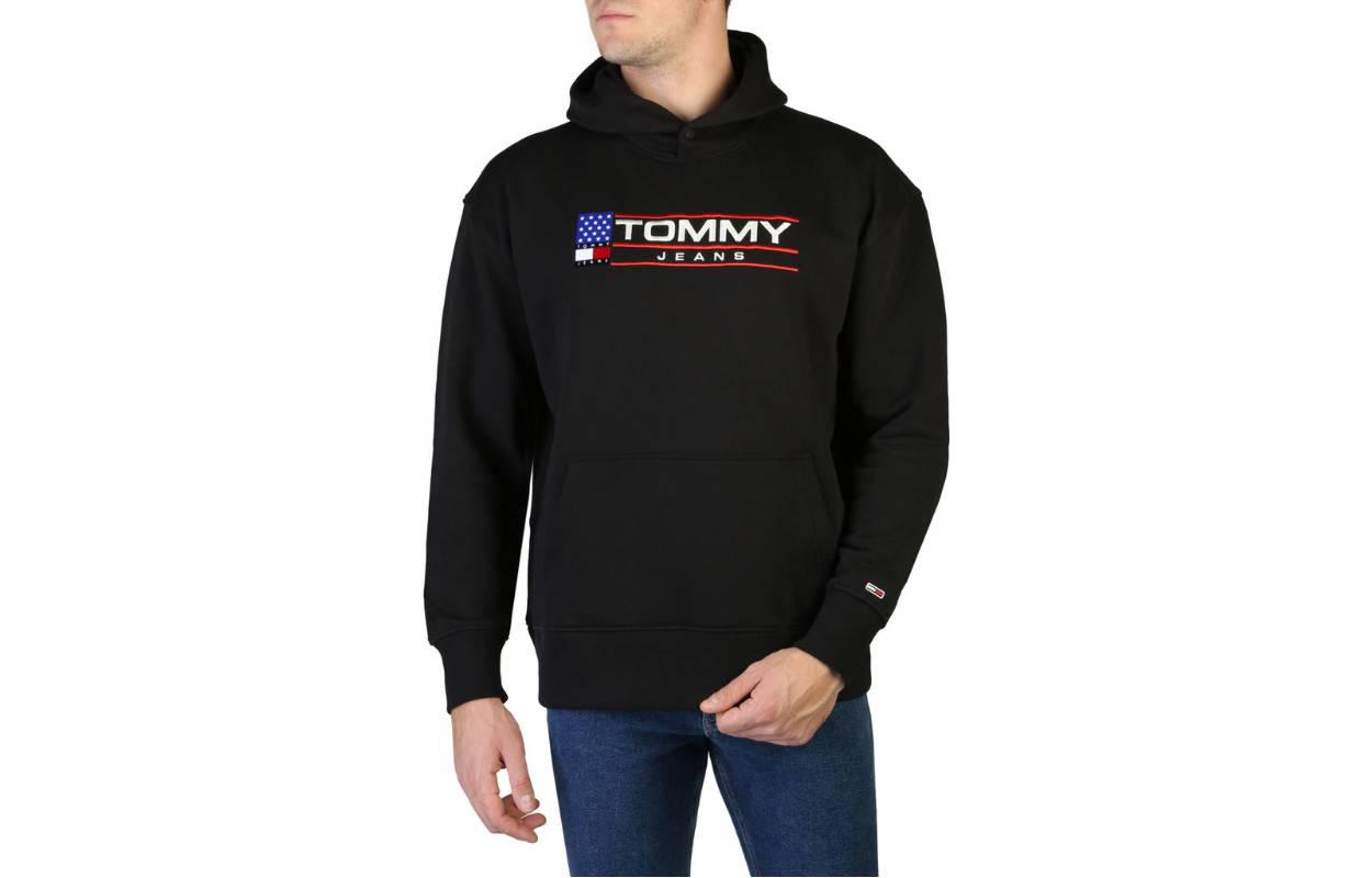 Tommy Hilfiger FW22 Embroidered Logo Pocket Sweatshirt Black DM0DM15685-BDS