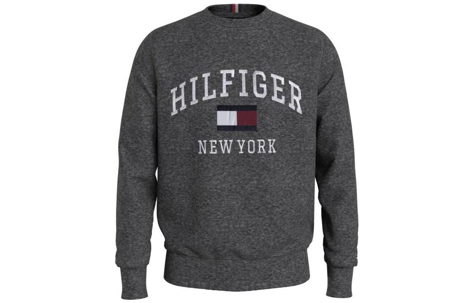 Tommy Hilfiger FW22 Logo Embroidered Crewneck Sweatshirt Grey MW0MW28755-ZN2