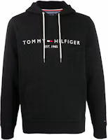 Order Tommy Hilfiger FW22 Logo Print Pullover Hoodie Black MW0MW10752-BAS