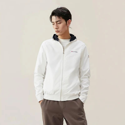 Tommy Hilfiger FW22 海軍藍防風防水休閒徽標外套 C837885438-426 4