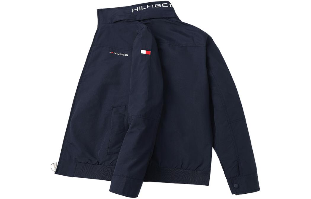 Purchase Tommy Hilfiger FW22 海軍藍防風防水休閒徽標外套 C837885438-426