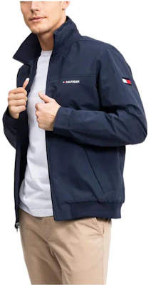 Tommy Hilfiger FW22 海軍藍防風防水休閒徽標外套 C837885438-426 Sizing Tommy Hilfiger FW22 海軍藍防風防水休閒徽標外套 C837885438-426