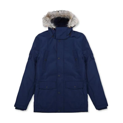 Tommy Hilfiger FW22 Solid Color Fur Hood Zip Jacket 78J1955-410