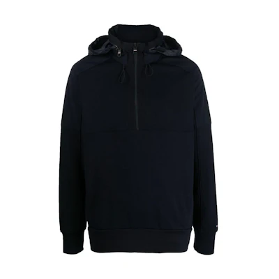 Tommy Hilfiger FW22 Solid Color Pullover Hoodie Jacket Men’s Blue MW0MW25893-DW5