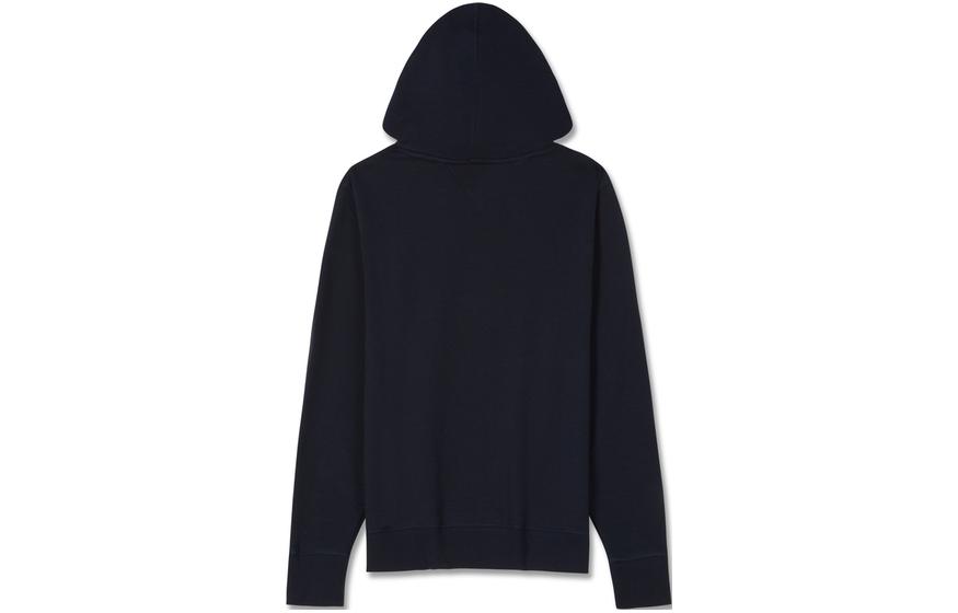 Lookbook Tommy Hilfiger FW23 海軍藍刺繡Logo連帽衫衛衣。 XM0XM02496-DW5