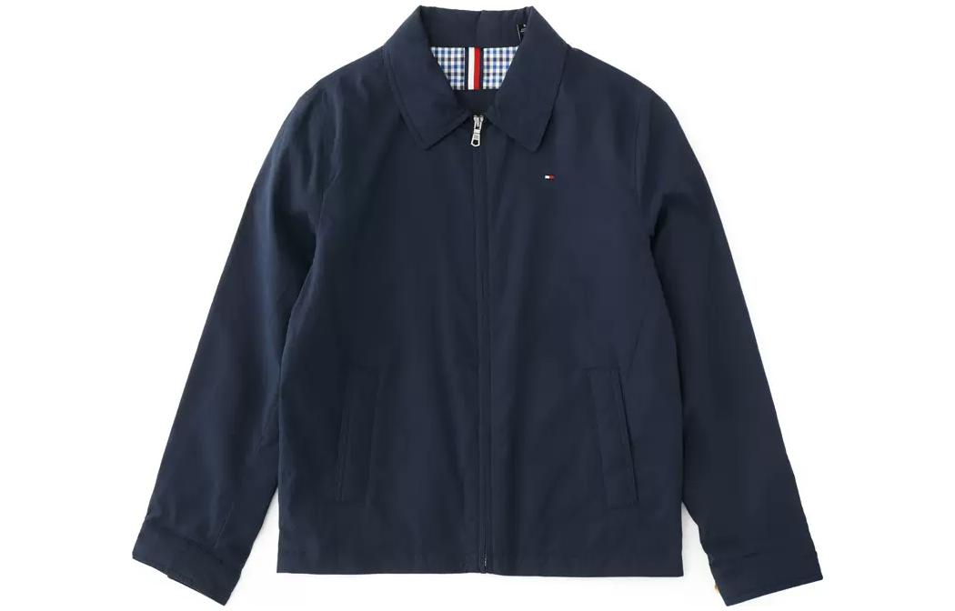 Tommy Hilfiger FW23  Solid Zip Collar Long Sleeve Jacket Deep Blue TM159AK-350 圖 2