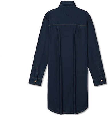 汤米·希尔费格 FW23 翻领长袖牛仔连衣裙 深海军蓝色. WW0WW39065 Lookbook 汤米·希尔费格 FW23 翻领长袖牛仔连衣裙 深海军蓝色. WW0WW39065