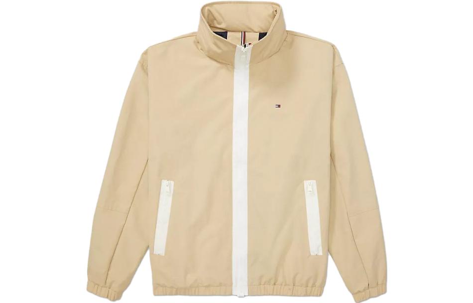 Tommy Hilfiger FW23 Modern Windbreaker Jacket Gold - Colorblock Casual Jacket M-78J9134-D9W