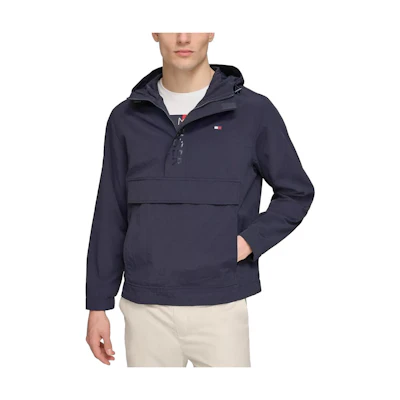 Tommy Hilfiger FW23 Pullover Tech Jacket Blue Hoodie Jacket MTG001888-410