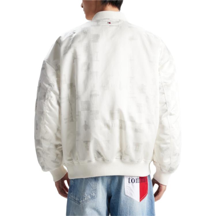 Purchase 汤米希尔费格 FW23 男女宽松版白色长袖羽绒夹克 DM0DM17297