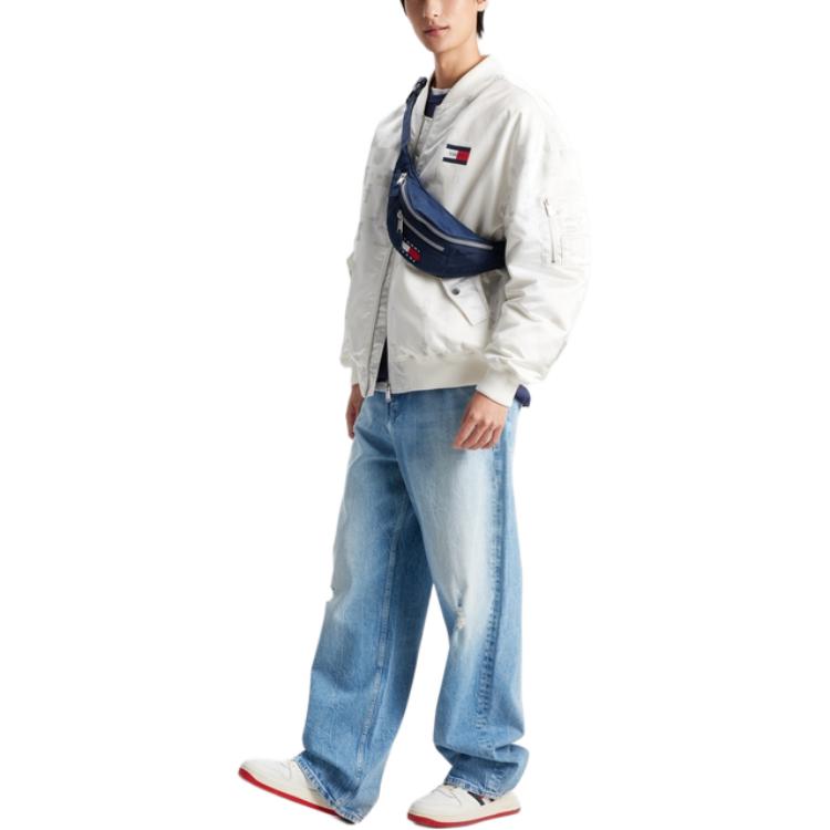 Sizing 汤米希尔费格 FW23 男女宽松版白色长袖羽绒夹克 DM0DM17297