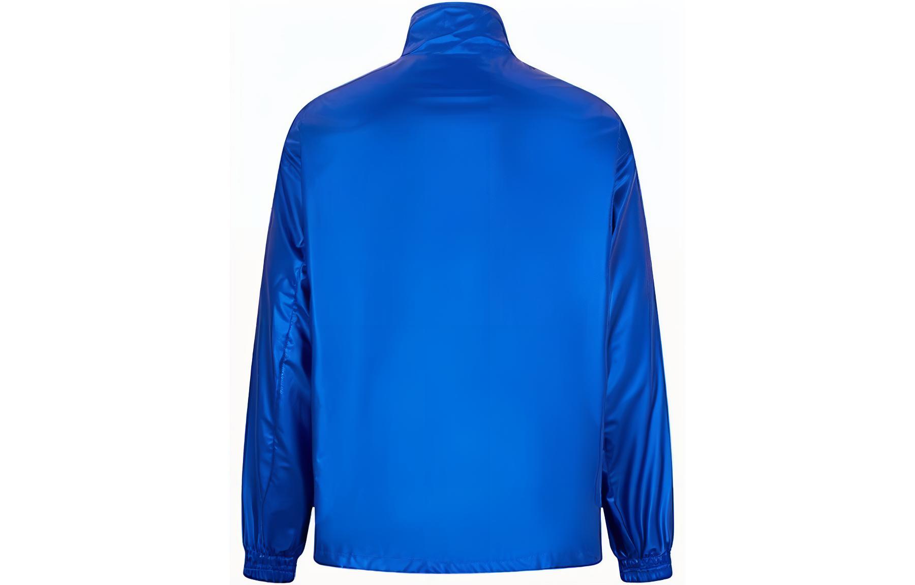 Lookbook 타미 힐피거 글로시 로고 자수 풀오버 재킷 남성용 브라이트 블루 DM0DM15908C66