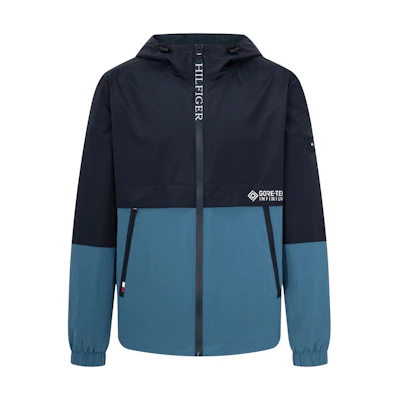 Tommy Hilfiger GORE-TEX Hooded Outdoor Jacket Loose Fit Blue/Black MW0MW29962-DW5