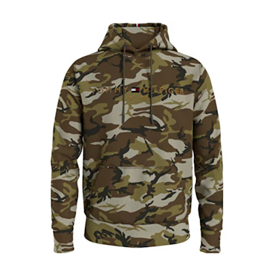 Tommy Hilfiger Green Camo Hoodie MW0MW241510H7