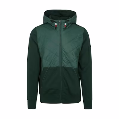 Tommy Hilfiger Green Colorblock Hoodie Full-Zip Jacket MW0MW25889-003