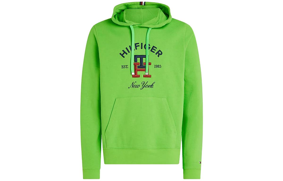 Tommy Hilfiger Green Logo Hoodie MW0MW30017LWY
