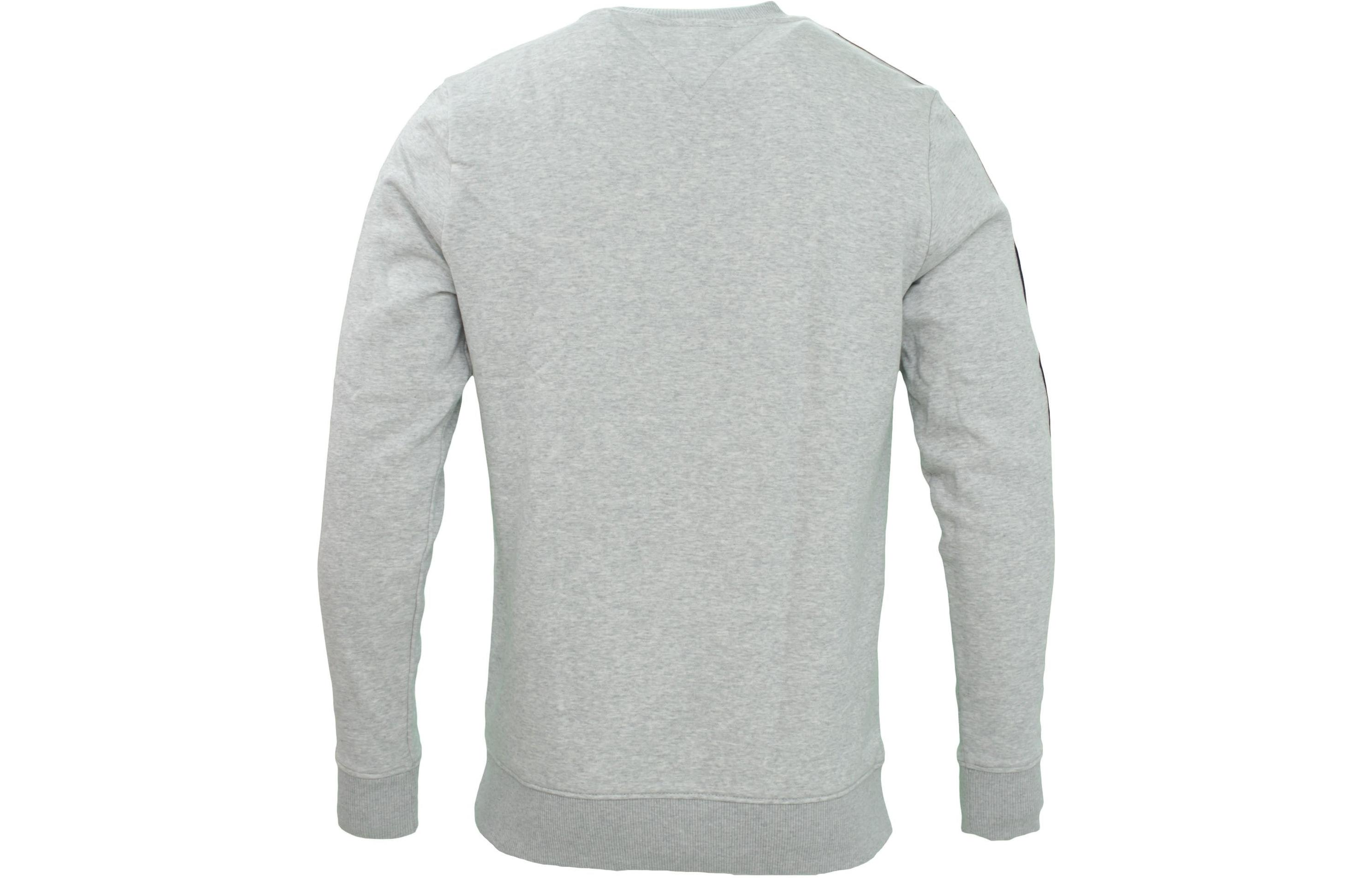 Lookbook 汤米·希尔费格 灰色Logo长袖圆领抓绒卫衣 78J3634-050