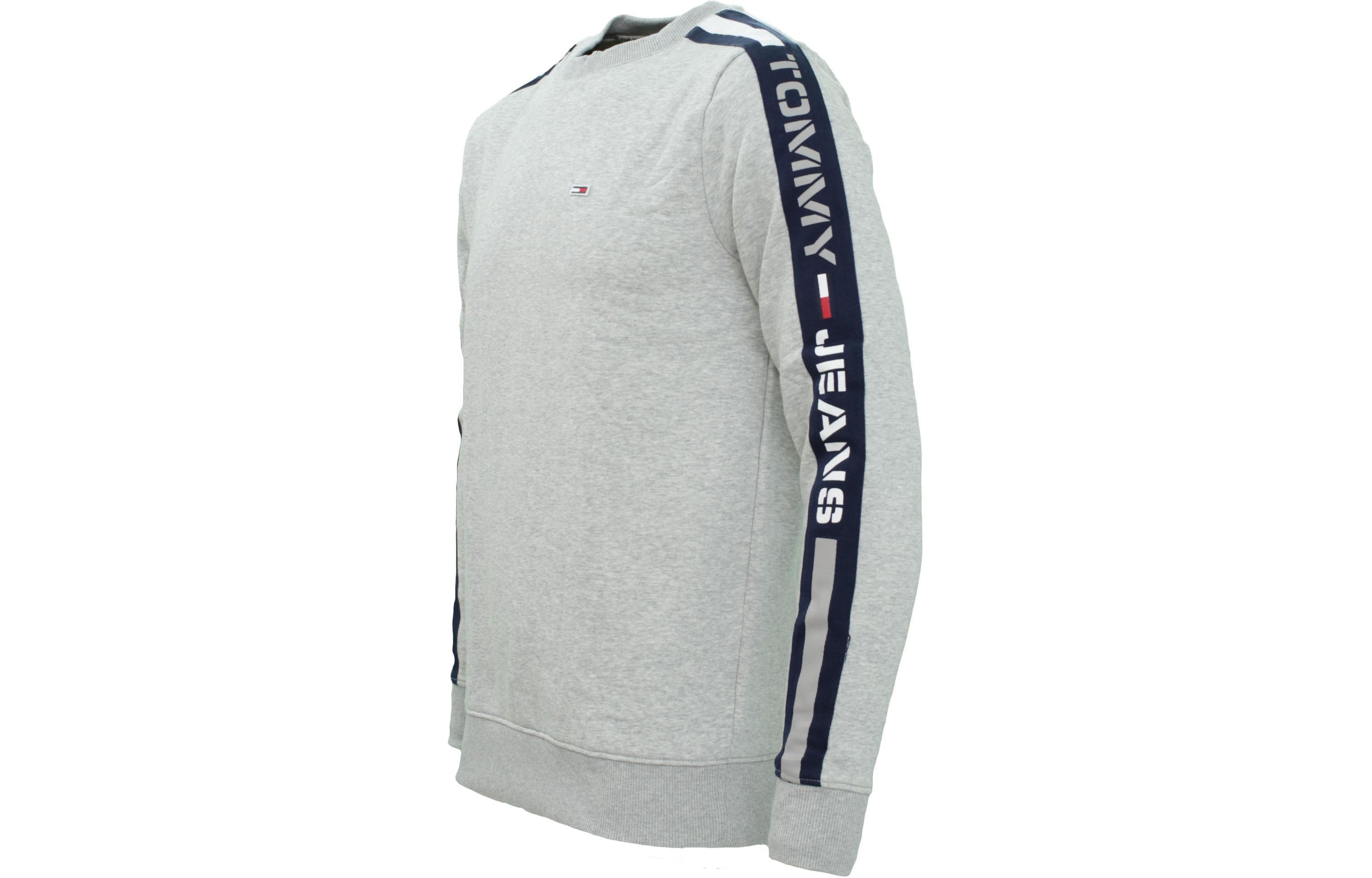 Shop 汤米·希尔费格 灰色Logo长袖圆领抓绒卫衣 78J3634-050