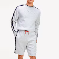 Purchase Tommy Hilfiger Grey Logo Crewneck Fleece Sweatshirt Long Sleeve 78J3634-050