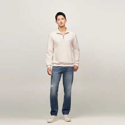 汤米·希尔费格 半拉链纯色休闲商务宽松版卫衣 MW0MW36510 Details for 汤米·希尔费格 半拉链纯色休闲商务宽松版卫衣 MW0MW36510