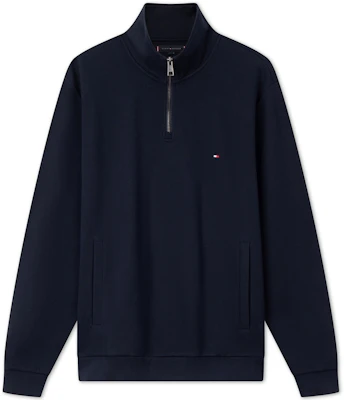 汤米·希尔费格 半拉链纯色休闲商务宽松版卫衣 MW0MW36510 Sizing 汤米·希尔费格 半拉链纯色休闲商务宽松版卫衣 MW0MW36510