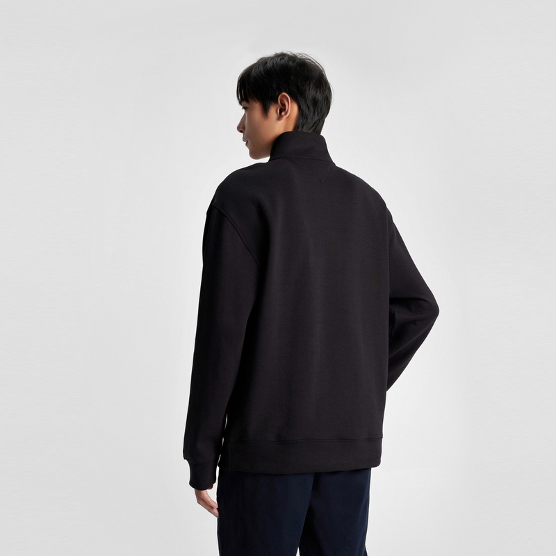 Purchase Tommy Hilfiger Half-Zip Sweatshirt dengan Logo Bordir 78E2065