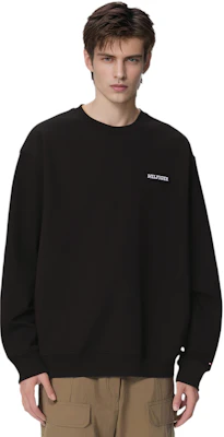 汤米·希尔费格重磅刺绣棉质休闲圆领卫衣 MW0MW36474 1