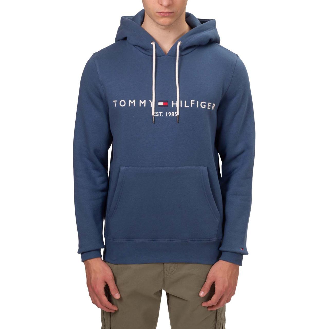 Tommy Hilfiger Hoodie with Letter Print in Blue MW0MW11599-DBZ