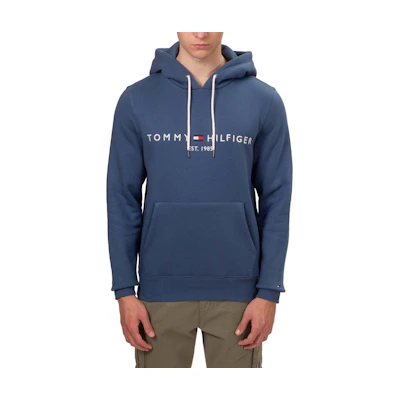 Tommy Hilfiger Hoodie with Letter Print in Blue MW0MW11599-DBZ
