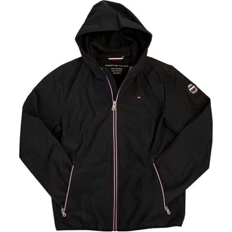 Tommy Hilfiger Ivy Style Casual Hooded Zip Breathable Jacket 157AP294-BLK