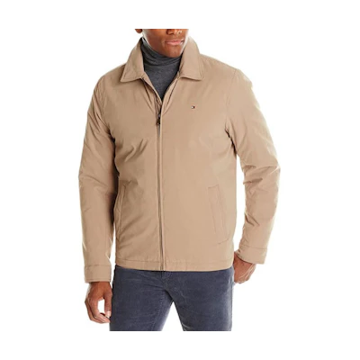 Tommy Hilfiger Khaki Quilted Casual Business Jacket 159AK644-khk