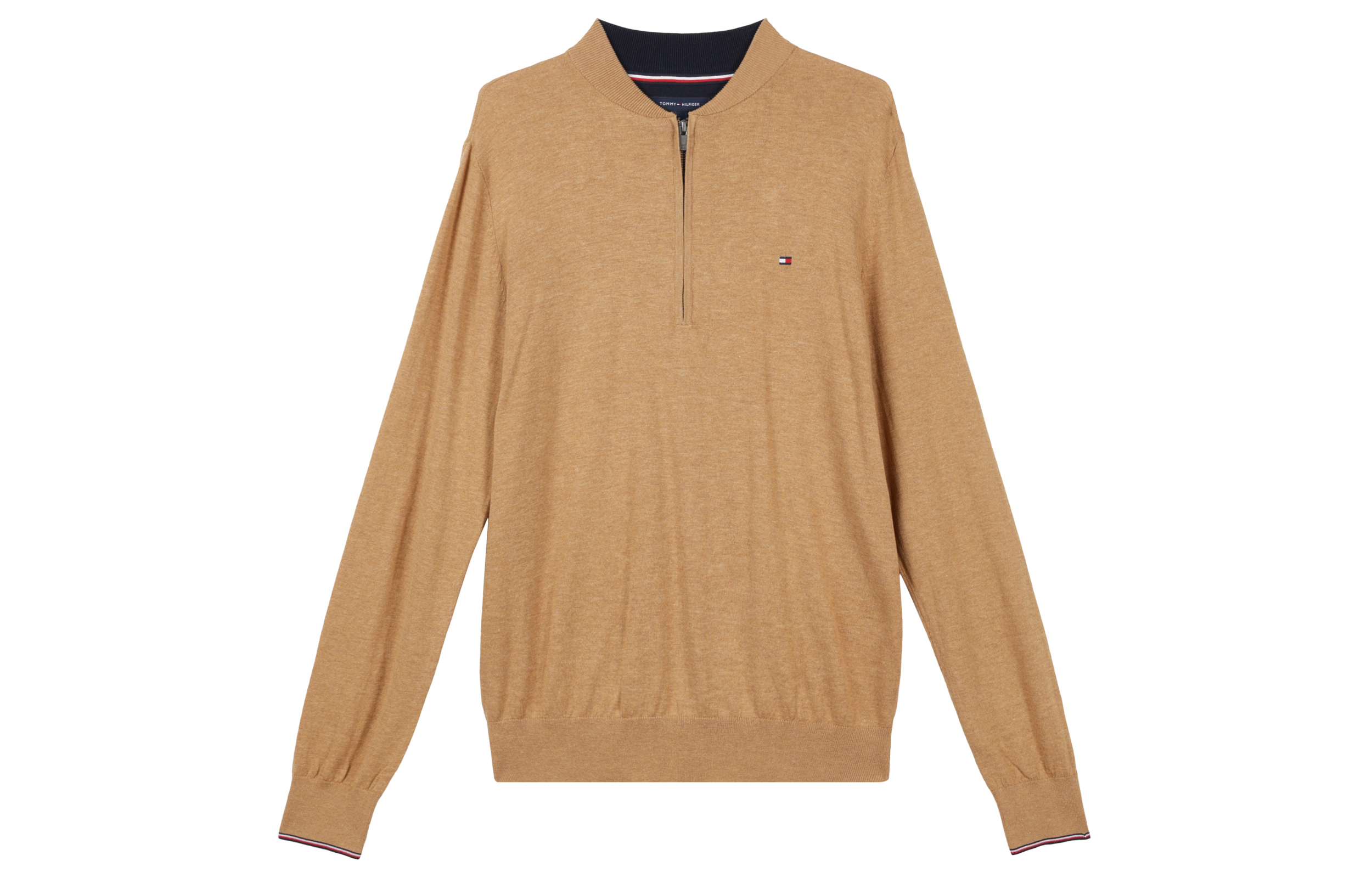 Tommy Hilfiger Khaki Solid Half-Zip Pullover Sweatshirt 78J2123-260