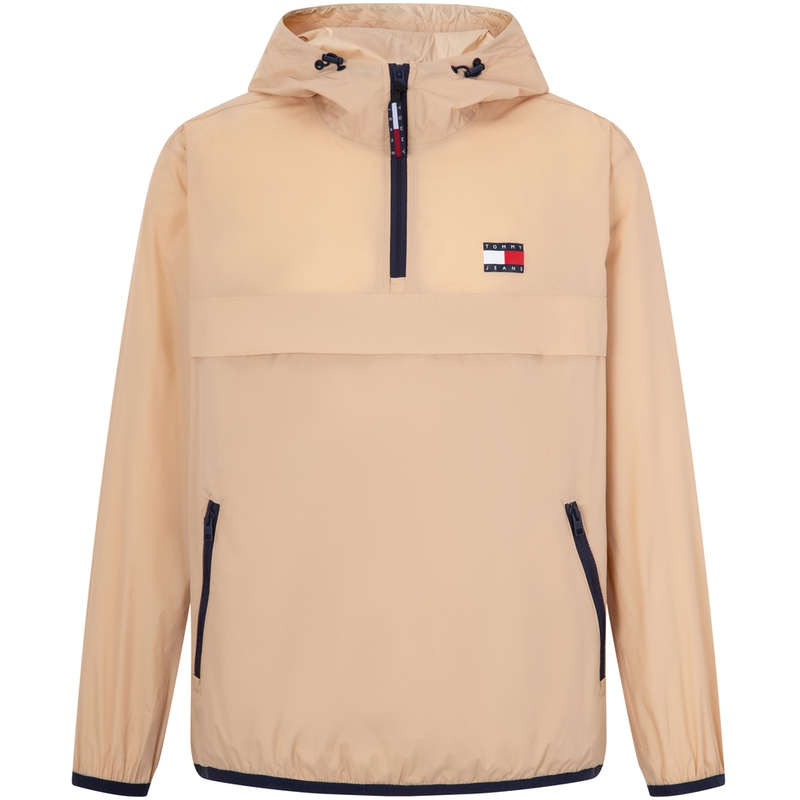 Tommy Hilfiger Khaki Windproof Waterproof Packable Hooded Outdoor Jacket DM0DM15906AB4